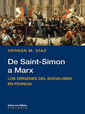 cover image of De Saint-Simon a Marx